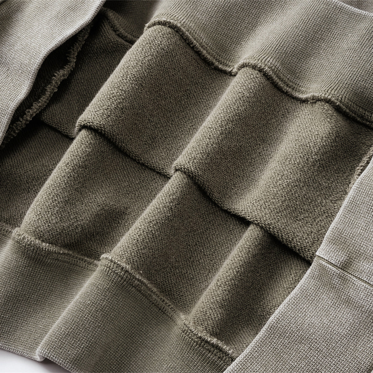 Distressed Wash Comfort Zip Pullover Sweatshirt