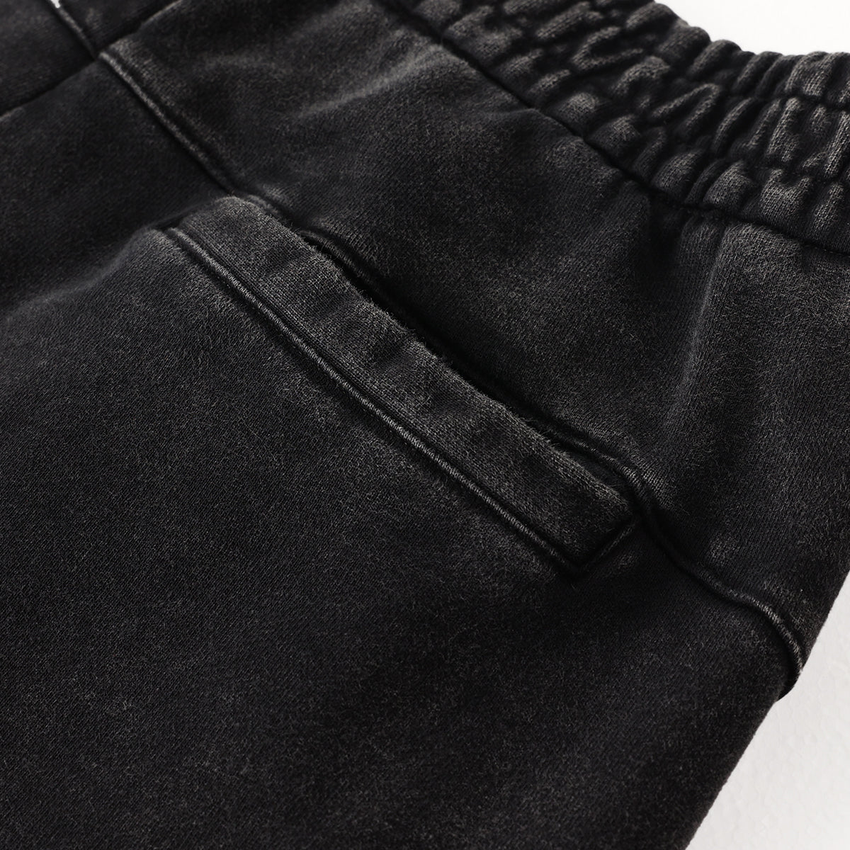 Vintage Wash Distressed Barrel Leg Pants