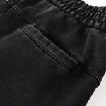 Vintage Wash Distressed Barrel Leg Pants