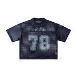 Retro Football Mesh Cropped Athletic Jersey 78