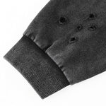 Men's Stone-washed Destroyed Hoodie