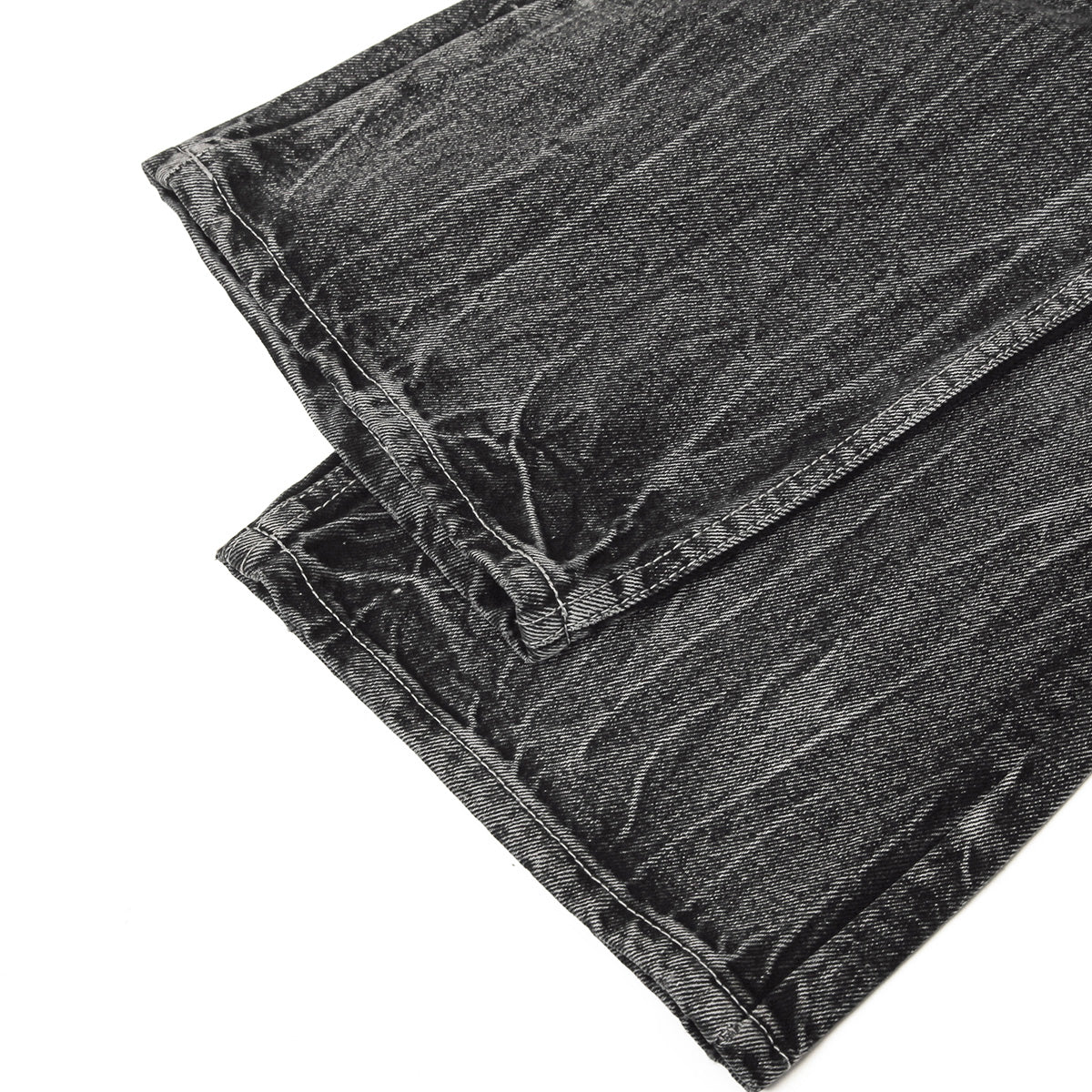 Vintage Black Wrinkle Wash Baggy Jeans