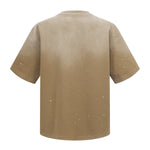 Splatter Dye Washed Distressed Air Mamba Cotton Tee