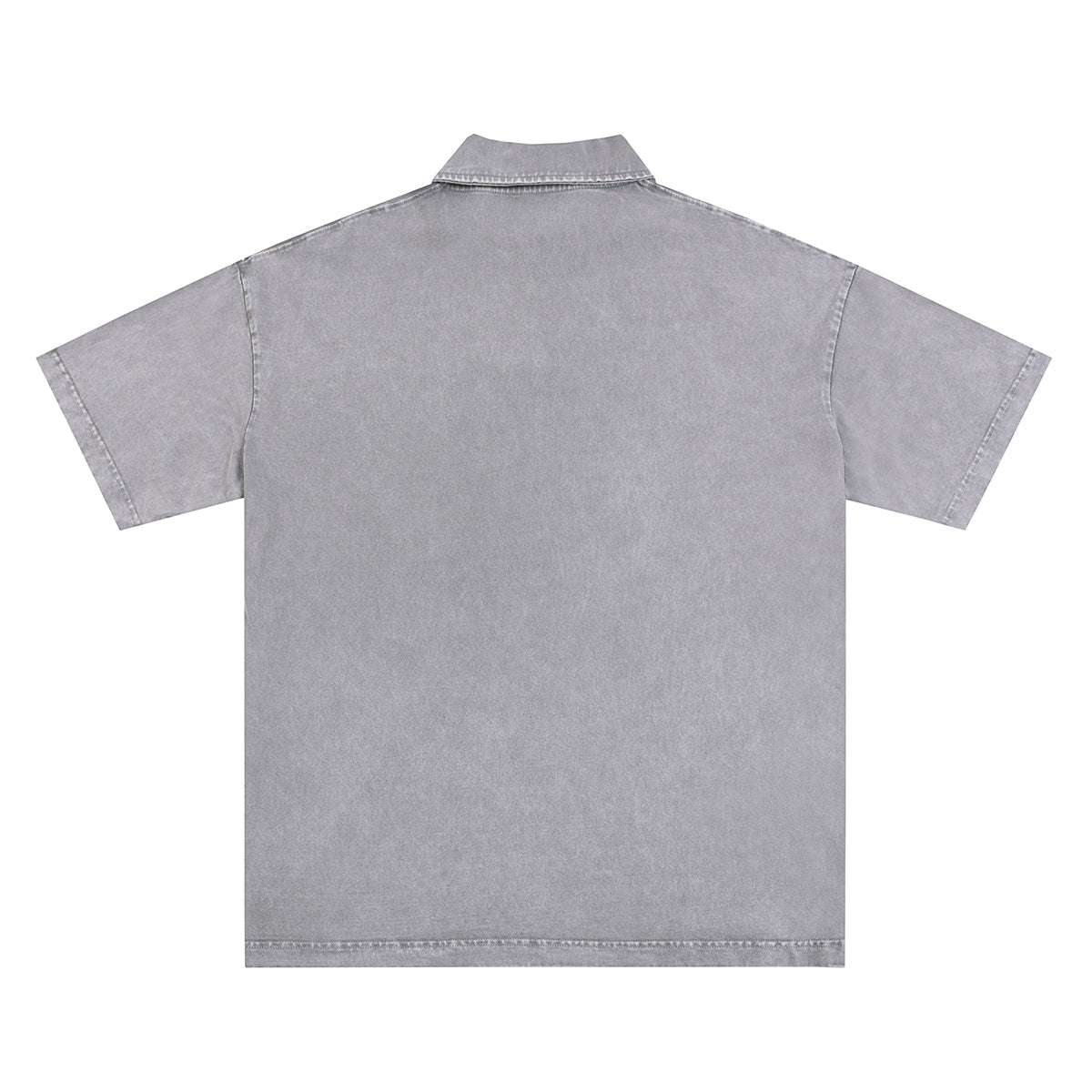 Stone-Washed Cotton Polo Shirt 310gsm