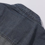 Stand Collar Baggy Denim Jacket