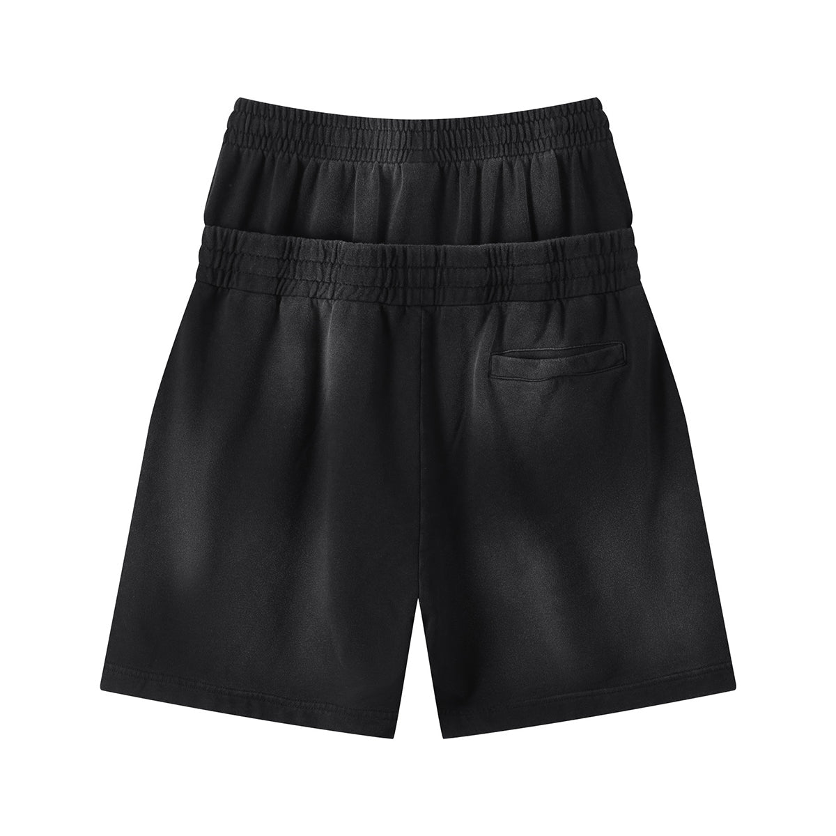 Casual Drawstring Double Waistband Shorts