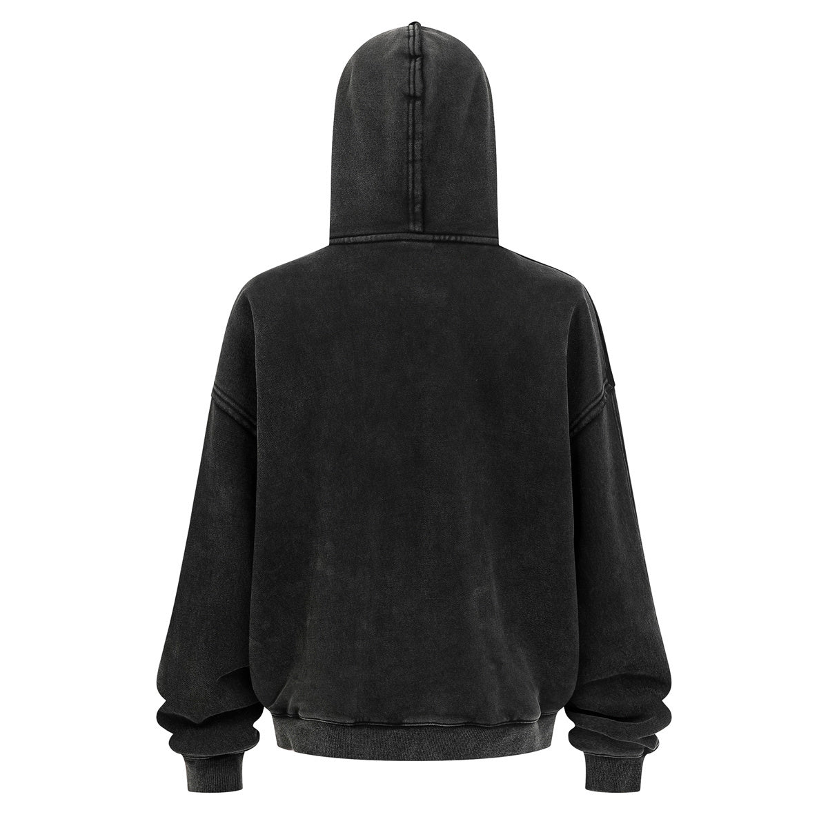 Oversized Vintage Washed Zip Up French Terry Hoodie