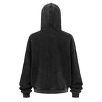 Oversized Vintage Washed Zip Up French Terry Hoodie
