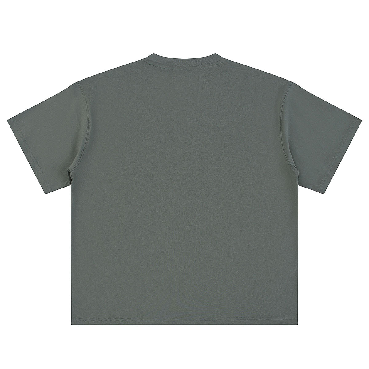 Relaxed Fit Boxy Solid Color Minimal Tee