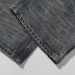 Decorative Rope Dark Wash Vintage Wide Leg Jeans