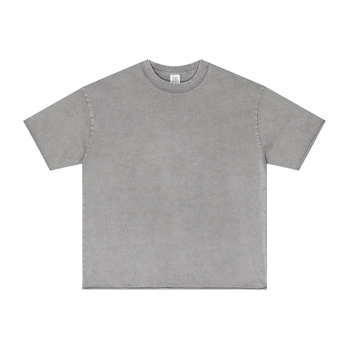 Washed Raw Edge Reverse T Shirt 275gsm