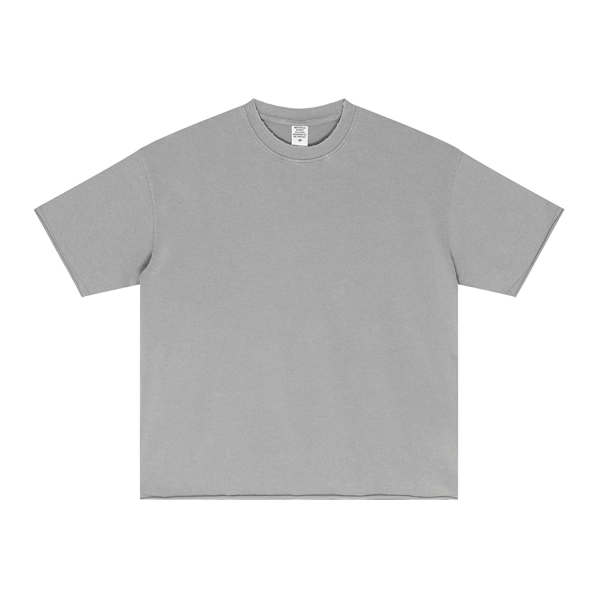 Distressed Raw Edge Washed T Shirt 275gsm
