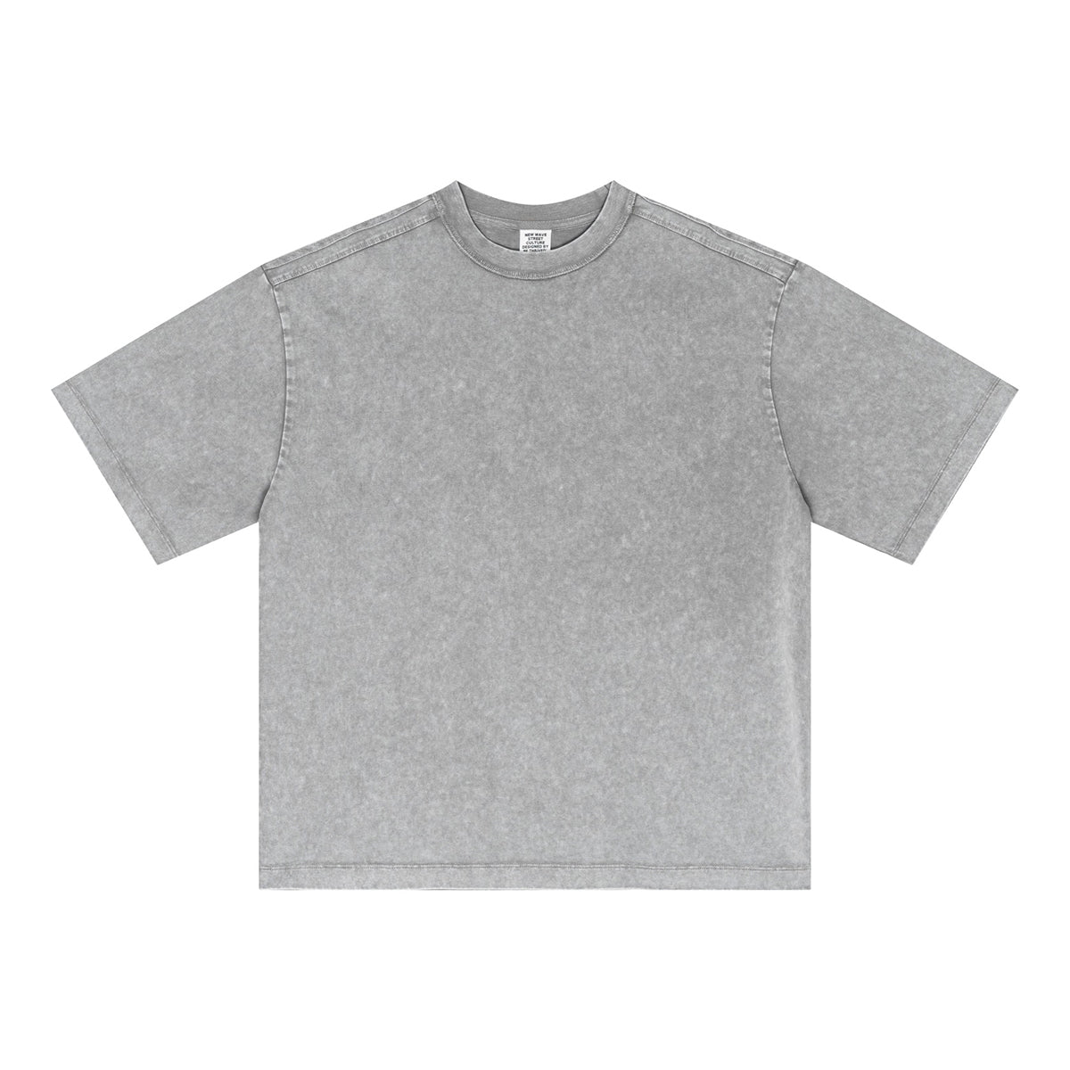 Camiseta lavada con efecto descolorido en el reverso, 285 g/m²