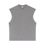 Sleeveless Raw Edge Reverse Tee 275gsm