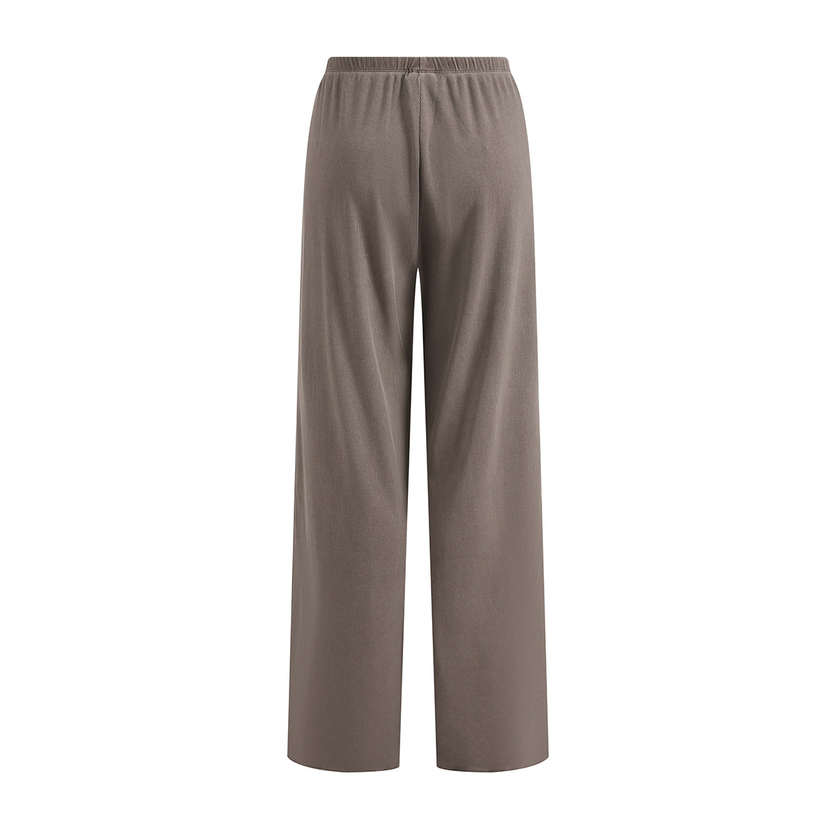 Women's Relaxed Straight Leg Ribbed Trousers