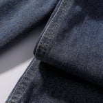 Plaid Patch Back Pocket Denim Shorts