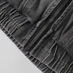 Deconstructed Denim Bomber Jacket