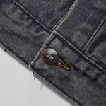 Leopard Patchwork Denim Trucker Jacket