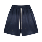 Paint-Splatter Cotton Sweat Shorts