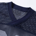 Athletic Mesh Cropped Football Jersey Number 08