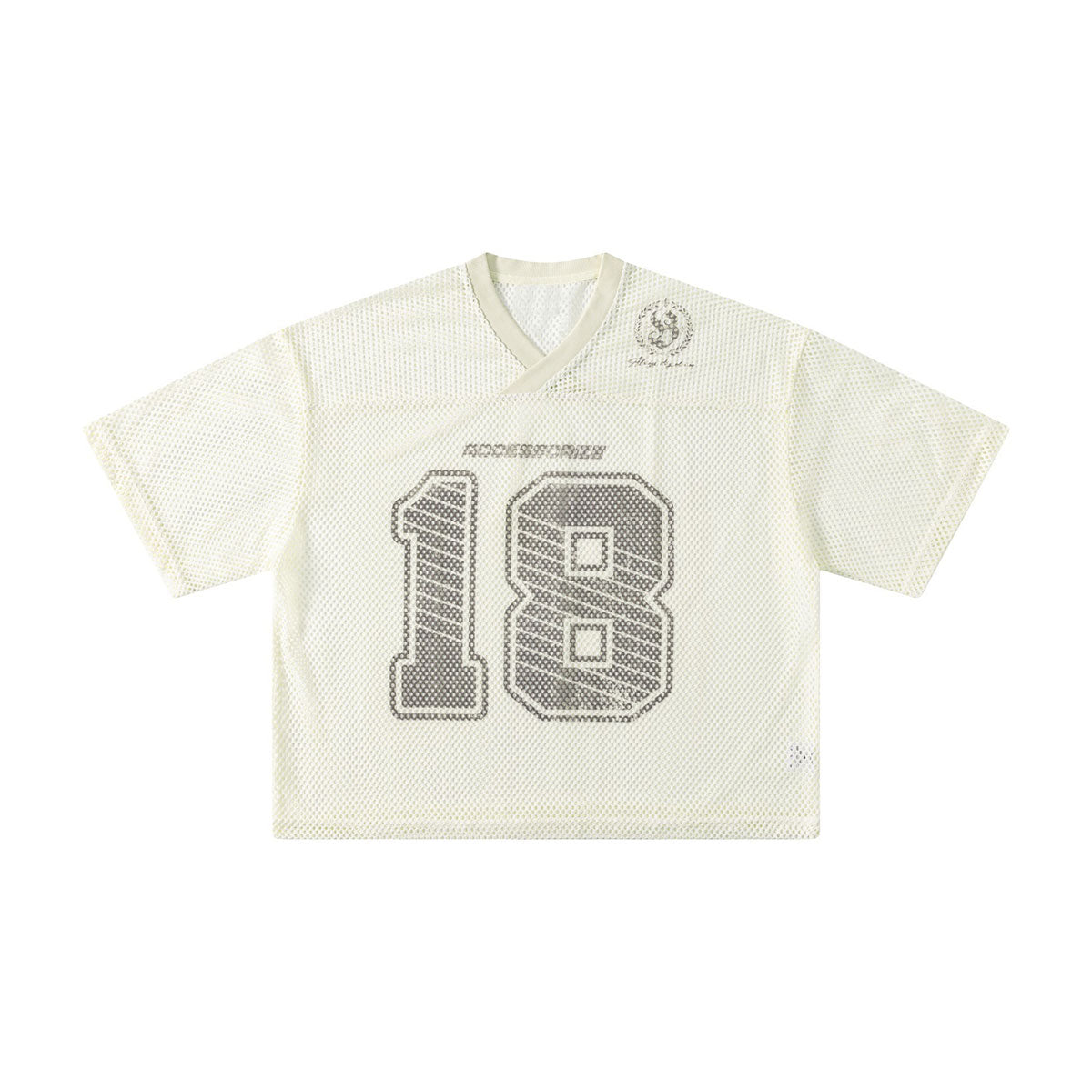 Retro Mesh Cropped Football Jersey Number 18