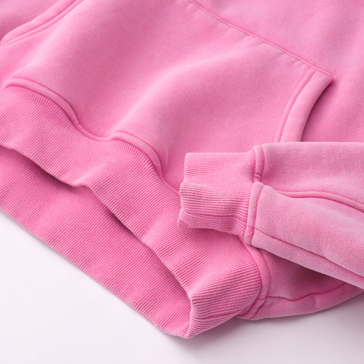 Plush Lining Crop Pullover Hoodie