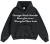 Low MOQ vintage wash hoodie