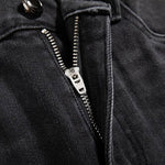 Rhinestone & Rope Embroidery Straight Leg Jeans
