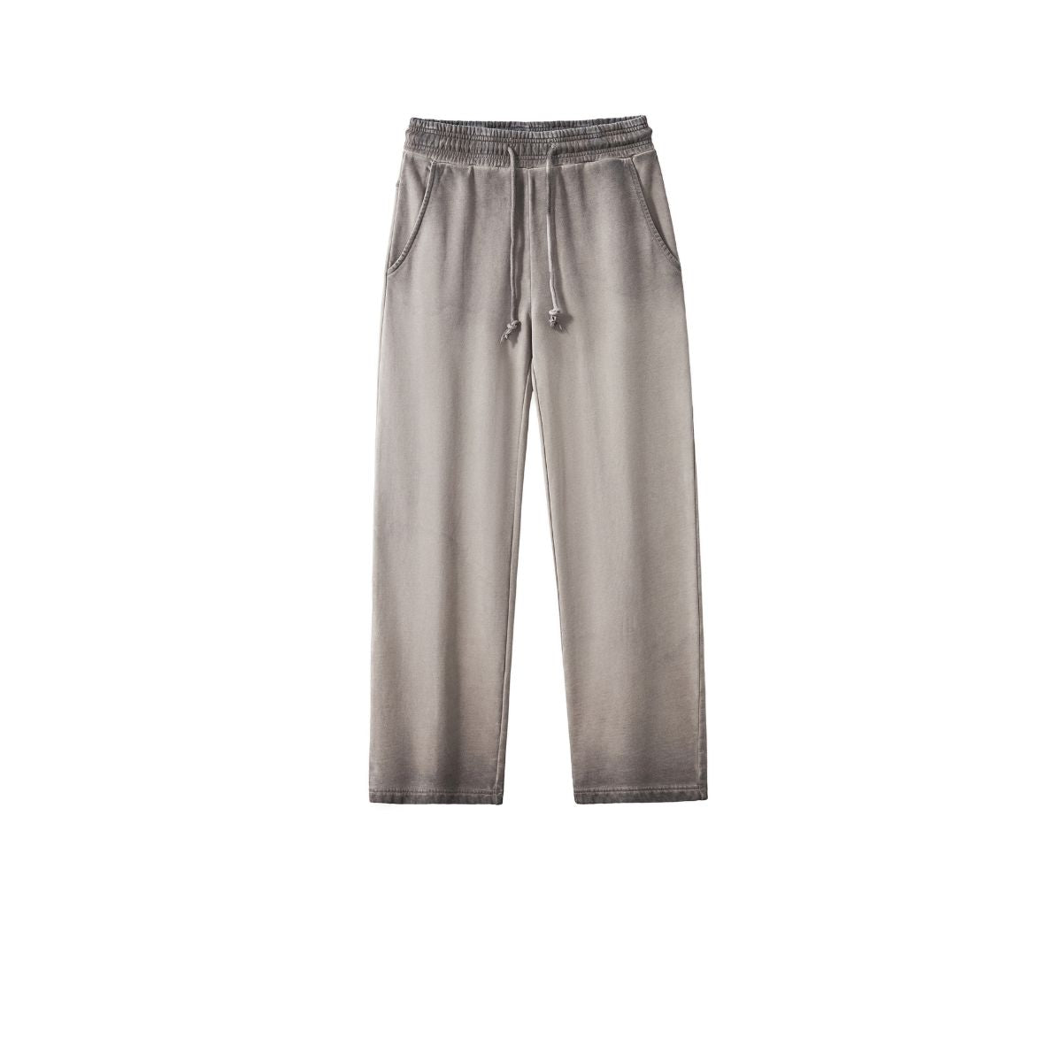 Drawstring Wide Leg Faded Trousers-INNBLAC Fashion Apparel