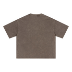 Oversized Vintage Wash Cotton Tee Shirt
