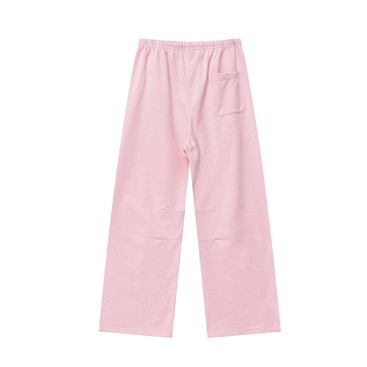 Solid Color Loose Fit Trousers