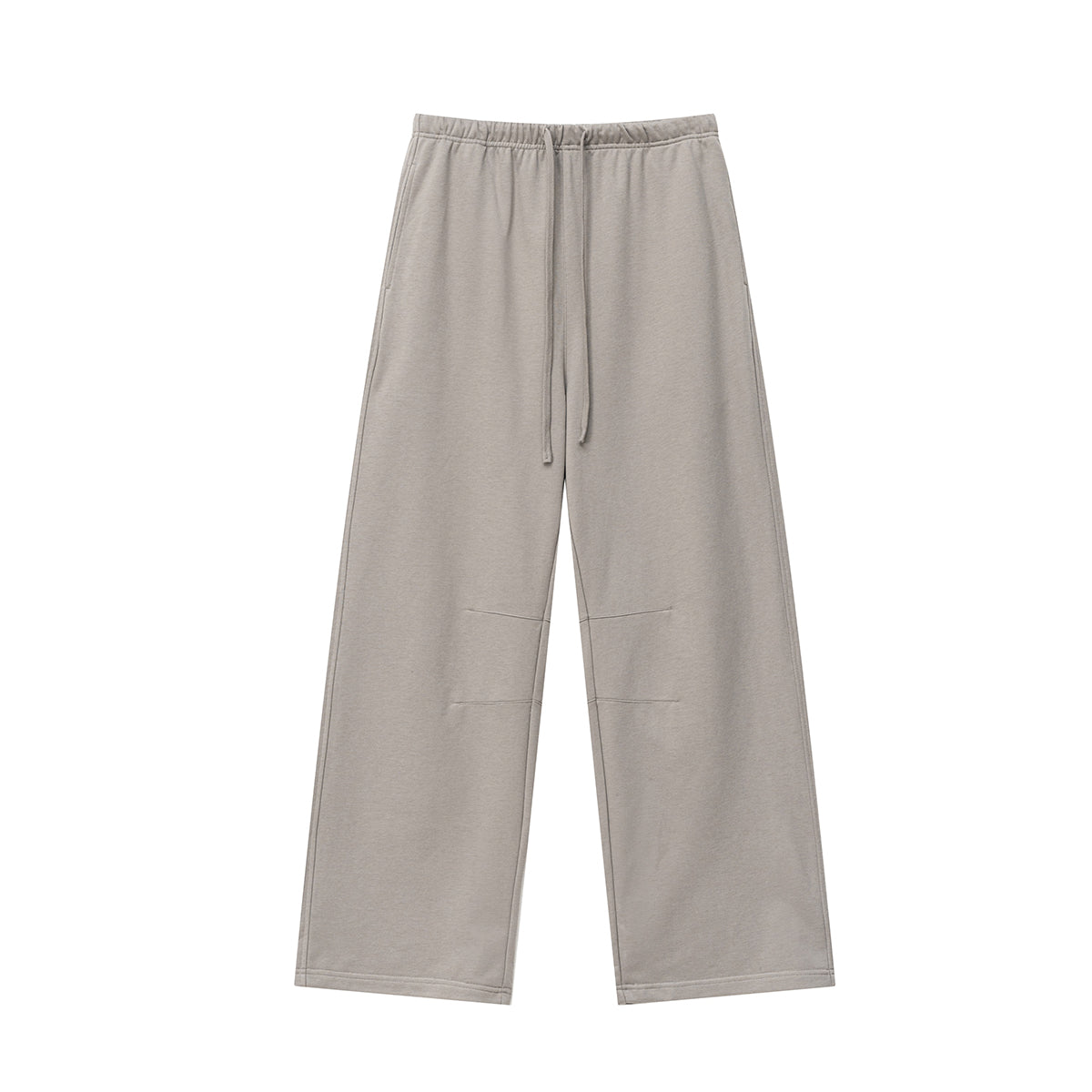 Solid Color Loose Fit Trousers
