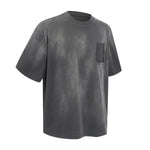 Tie Dye Pocket Oversized Cotton Streetwear T-Shirt