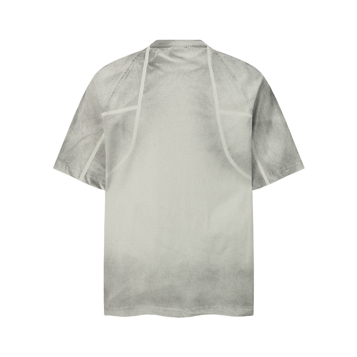 Structured Seams Minimalist Gradient Contemporary Design Tee