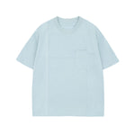 Minimalist Deconstructed Pocket Oversized Crew Tee