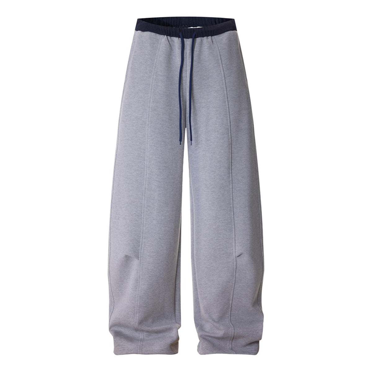Relaxed Streetwear Deconstructed Curved Blade Joggers