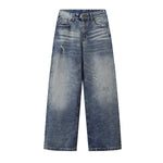 Vintage Wide Leg Distressed Relaxed Jeans
