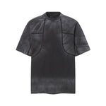 Structured Seams Minimalist Gradient Contemporary Design Tee