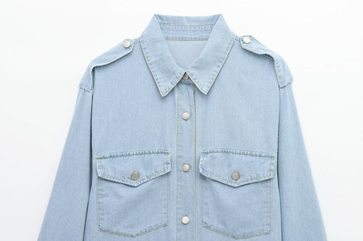 Simple Fashionable Denim Shirt