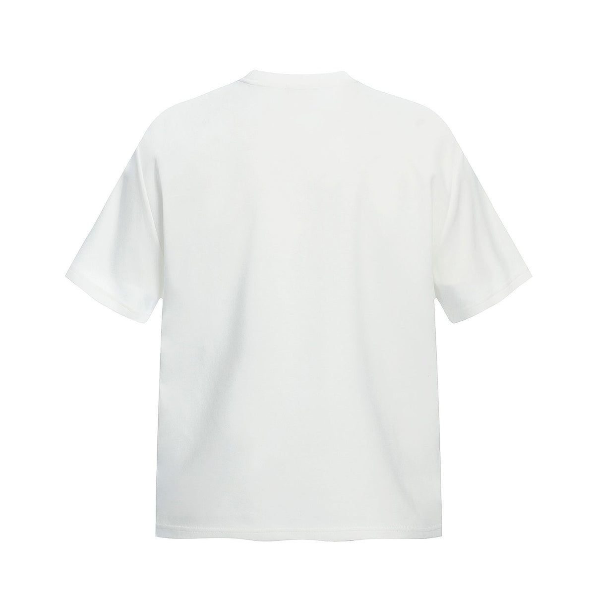 American Streetwear Deconstructed Zip Slim Solid Tee