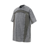 Patchwork Vintage Washed Short Sleeve Cotton Tee