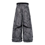 High Street RO Style Asymmetric Deconstructed Loose Wide Leg Jeans