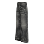 American High-Street Black Washed Flared Jeans