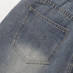 Cartoon Food Embroidery Fun Streetwear Denim Shorts