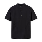 Vintage Waffle Knit Deconstructed Slim Crew Tee