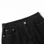 Black Multi Pocket Streetwear Utility Cargo Pants