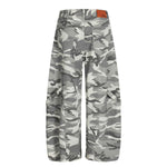 Utility Camouflage Cargo Wide Leg Pants