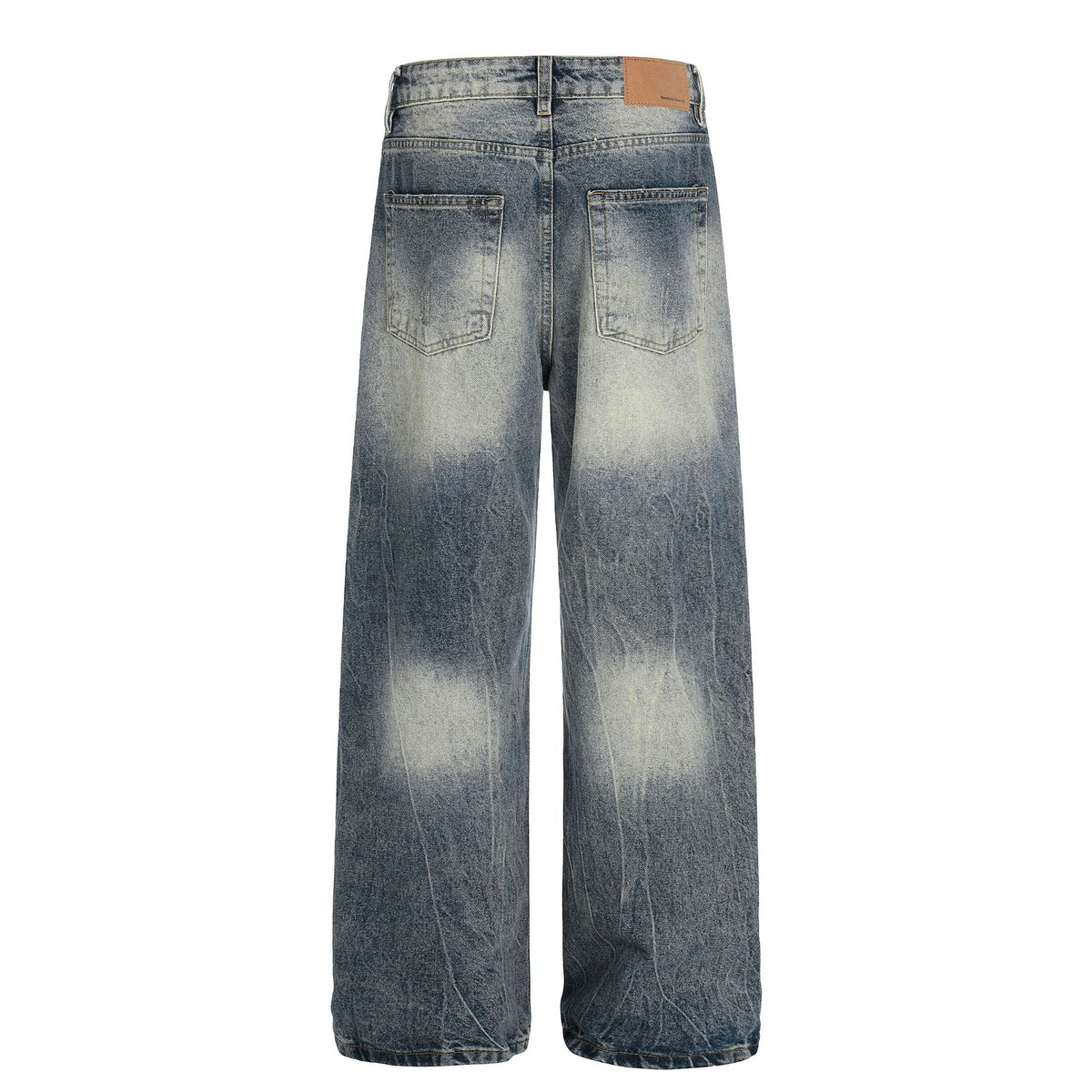 Distressed High Waist Wide Leg Jeans