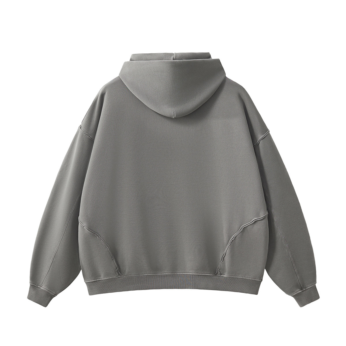 Heavyweight Washed Raw Edge Cotton Hoodie