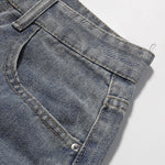 Cartoon Food Embroidery Fun Streetwear Denim Shorts